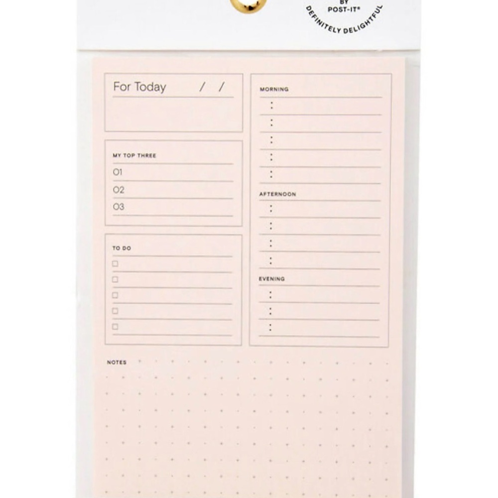 Post-it Noted Pink Plan Your Day Notepads (6)